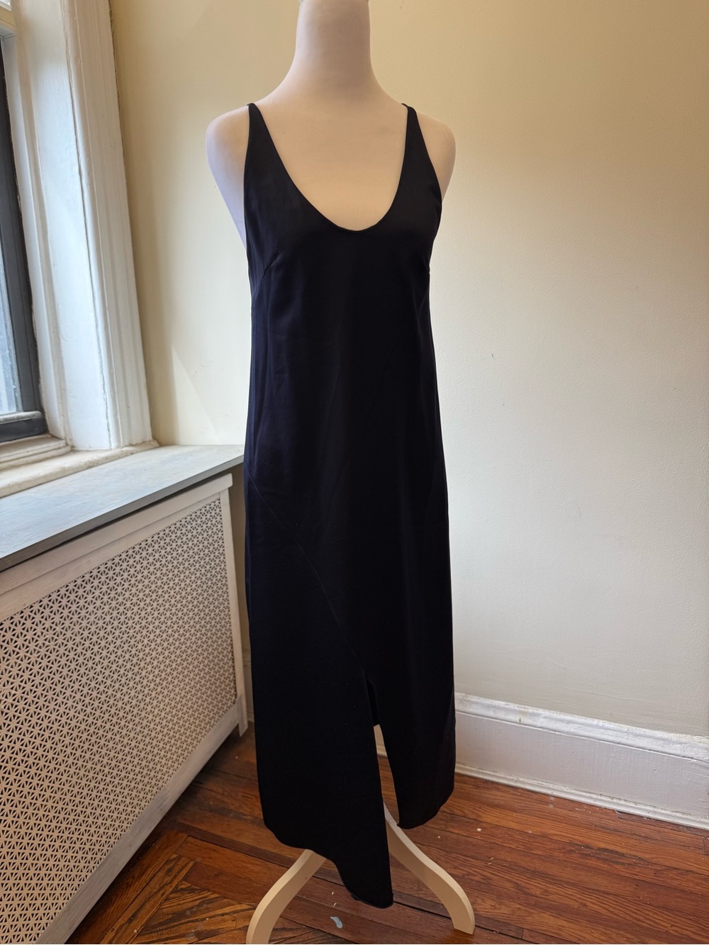 Tibi navy silk-lined Asymmetrical Women's Dress